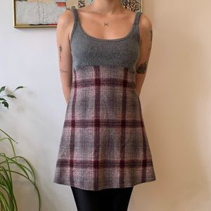 Up Front Sweater Spaghetti Strap Dress